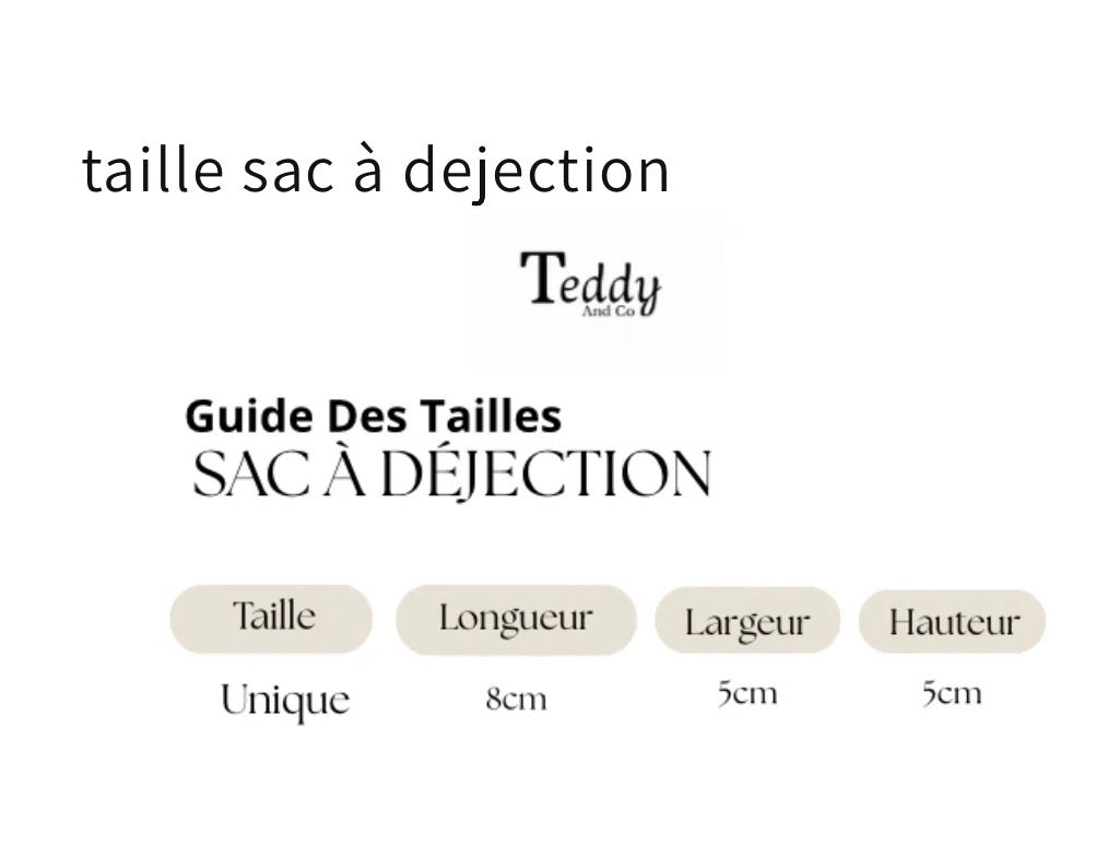 Sac à déjection Nude | Tissu Bouclette