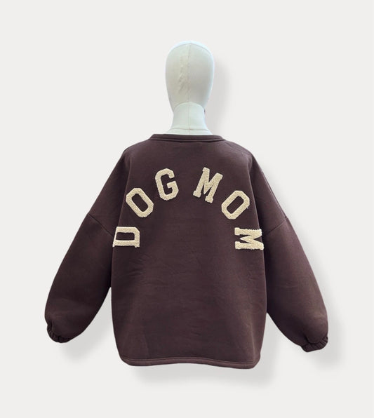 Pull Oversize marron | Dog Mom