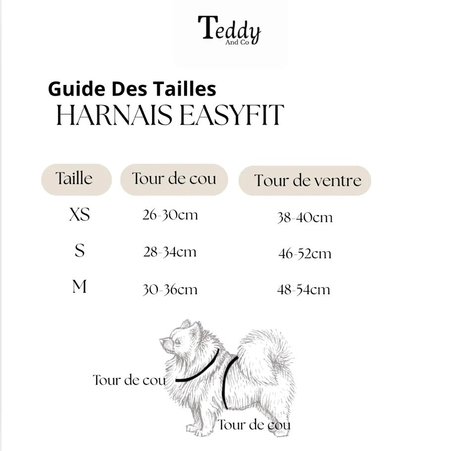 Harnais Easy Fit Kaki┃Tissu Velours cotelé