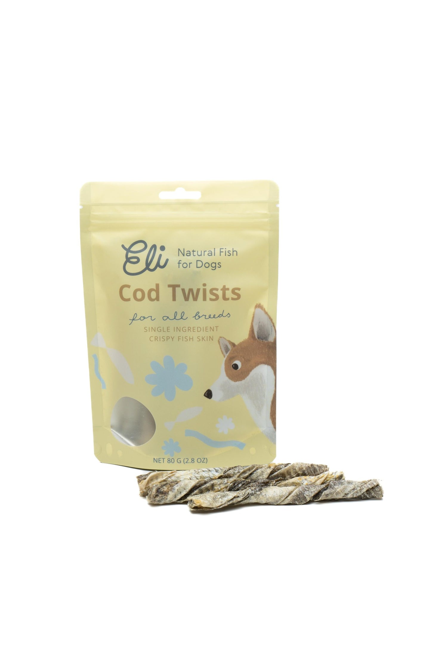 Twists de peau de morue séchée | 80g