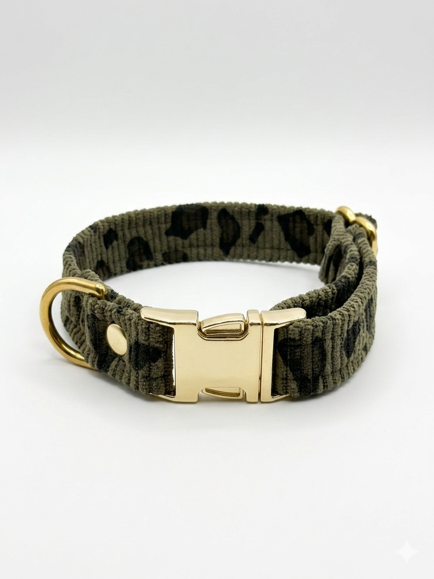 Collier Léopard | Kaki