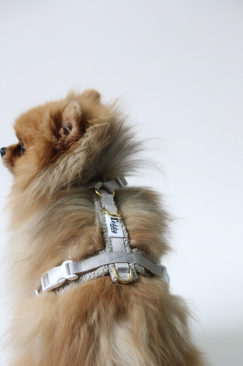 Harnais en Y Nude┃Tissu Bouclette