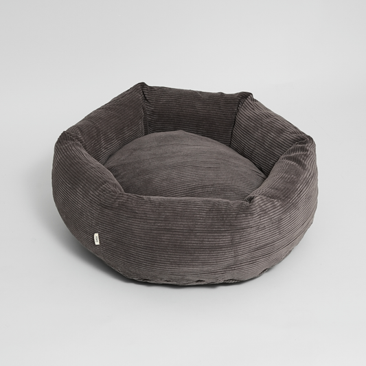 Lit pour chien Luna 3.0 | Velours côtelé taupe