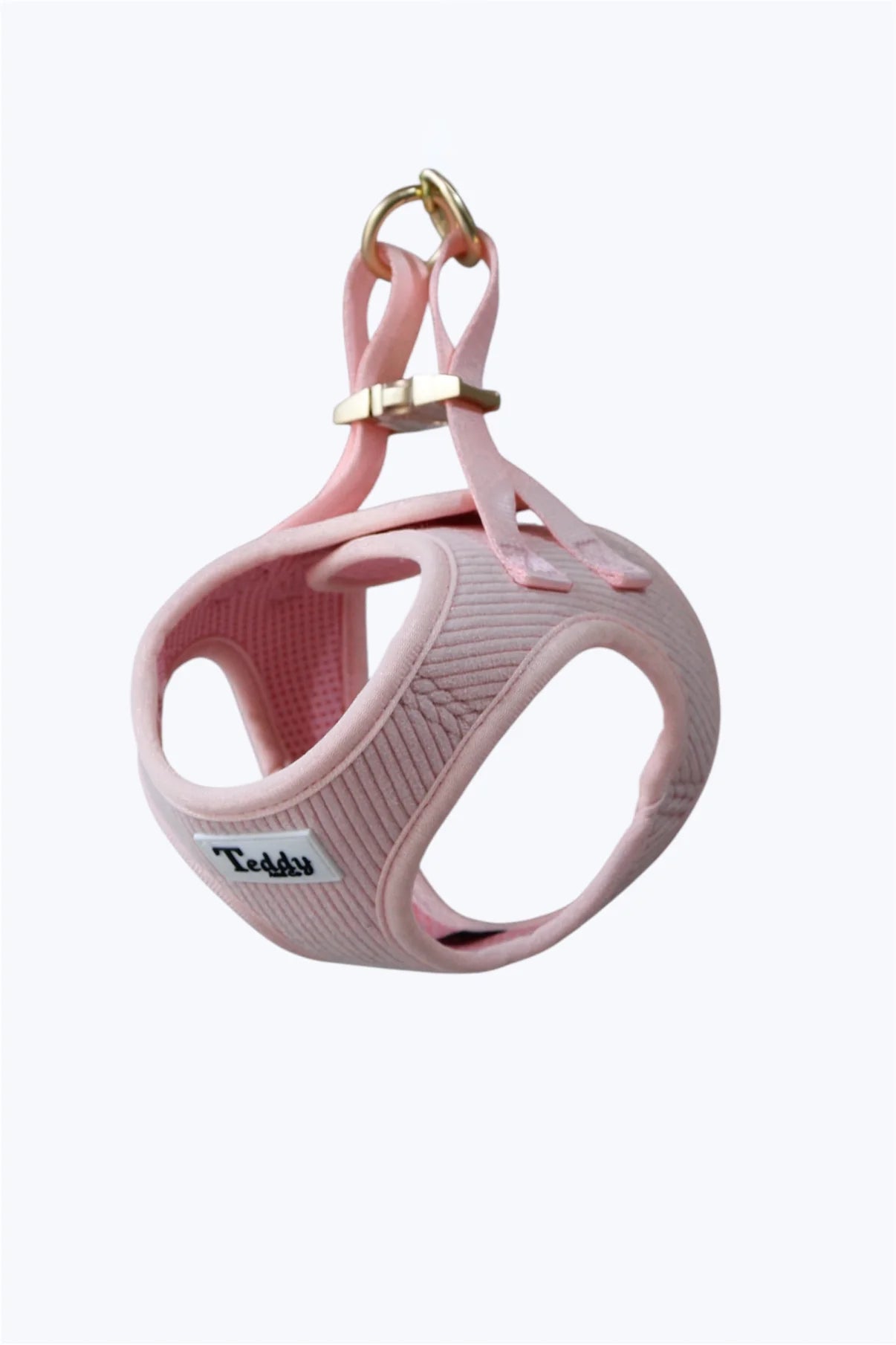 Harnais Easy Fit Rose Poudré┃Tissu Velours cotelé