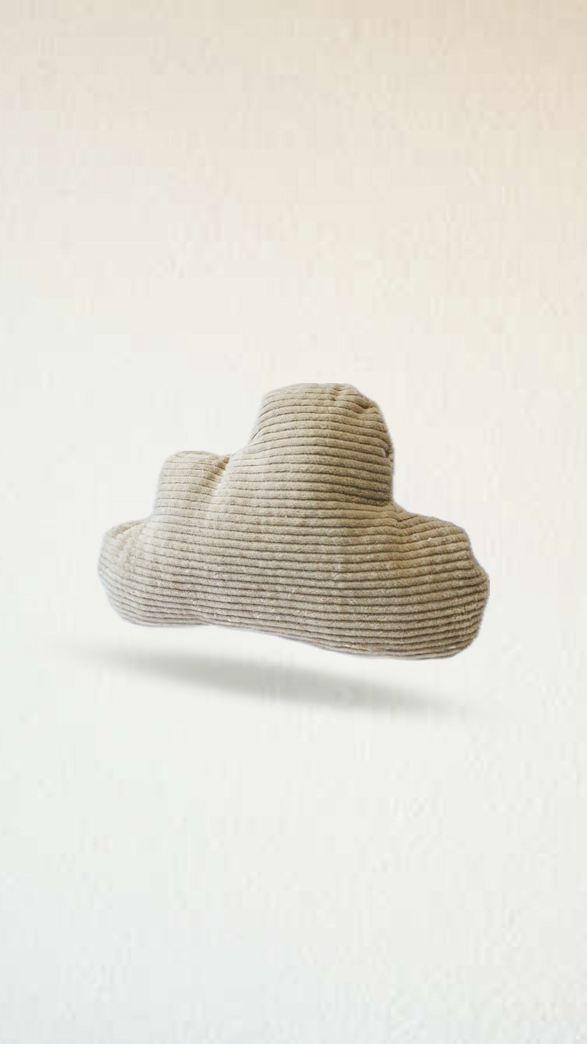 Jouet Nuage Beige┃Tissu velours cotelé