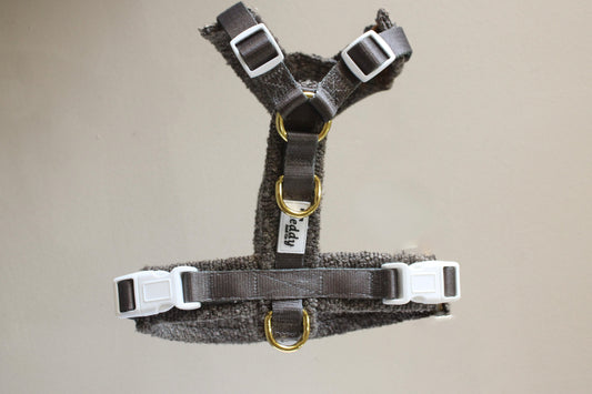 Harnais en Y Coffee┃Tissu Bouclette