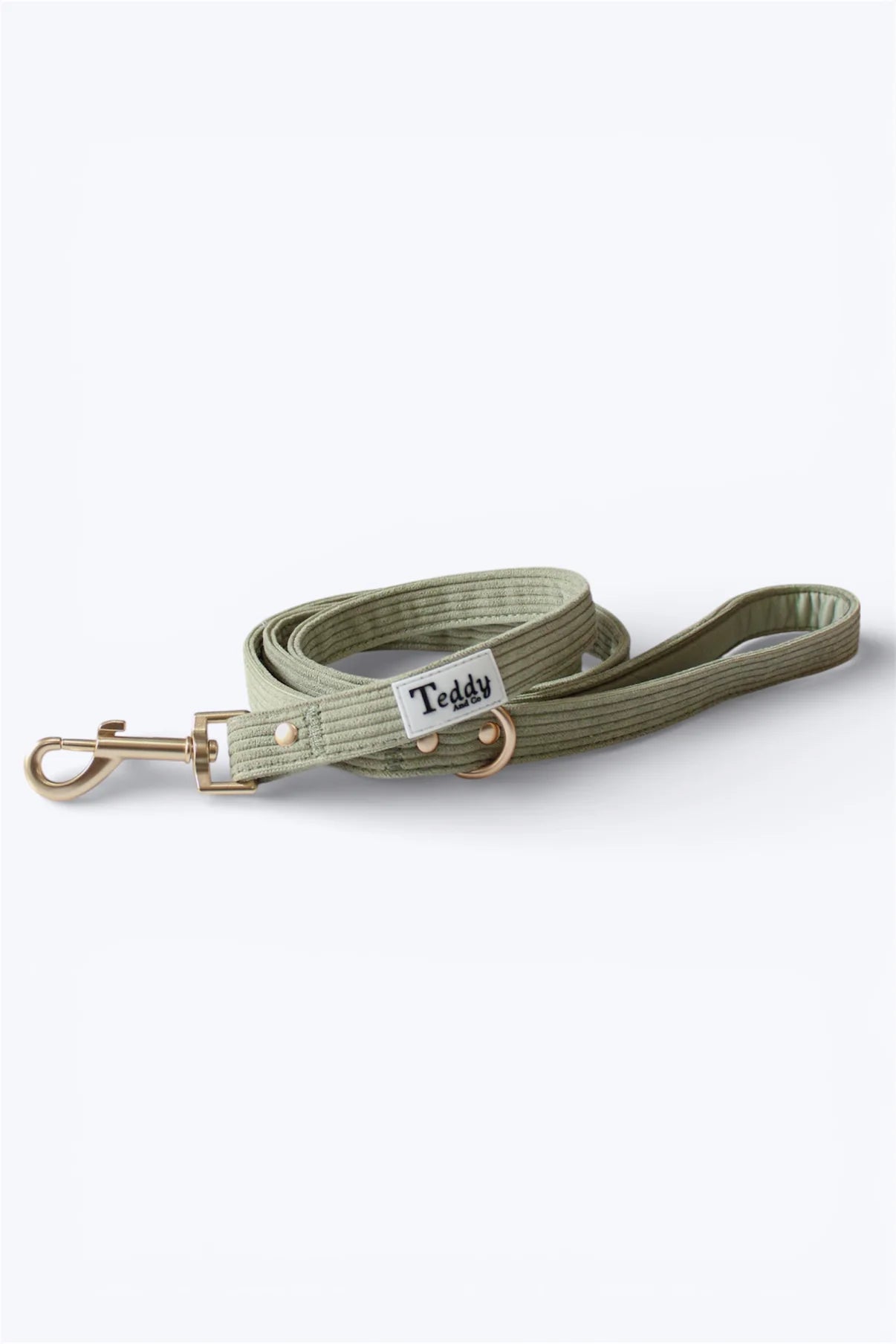 Laisse Kaki ┃Tissu velours cotelé