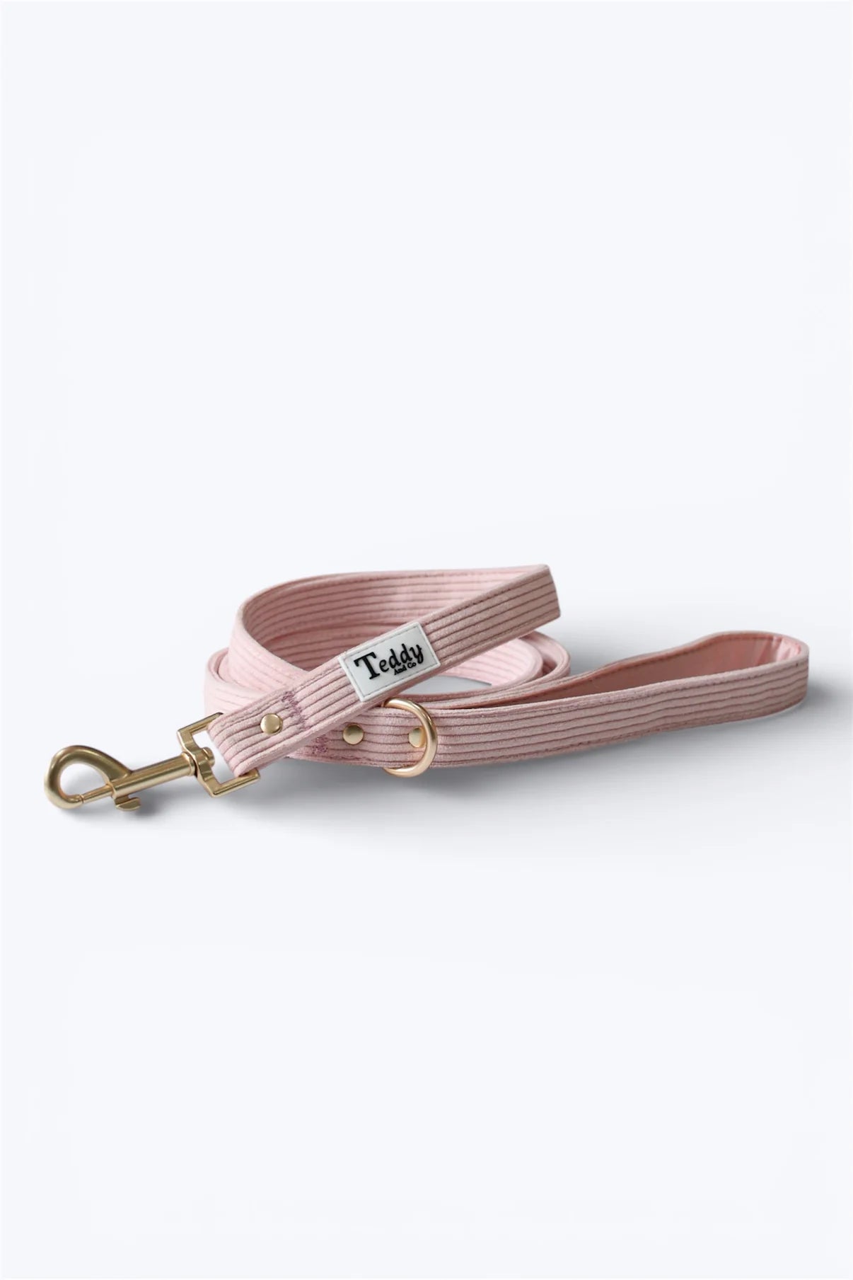 Laisse Rose Poudré ┃Tissu velours cotelé