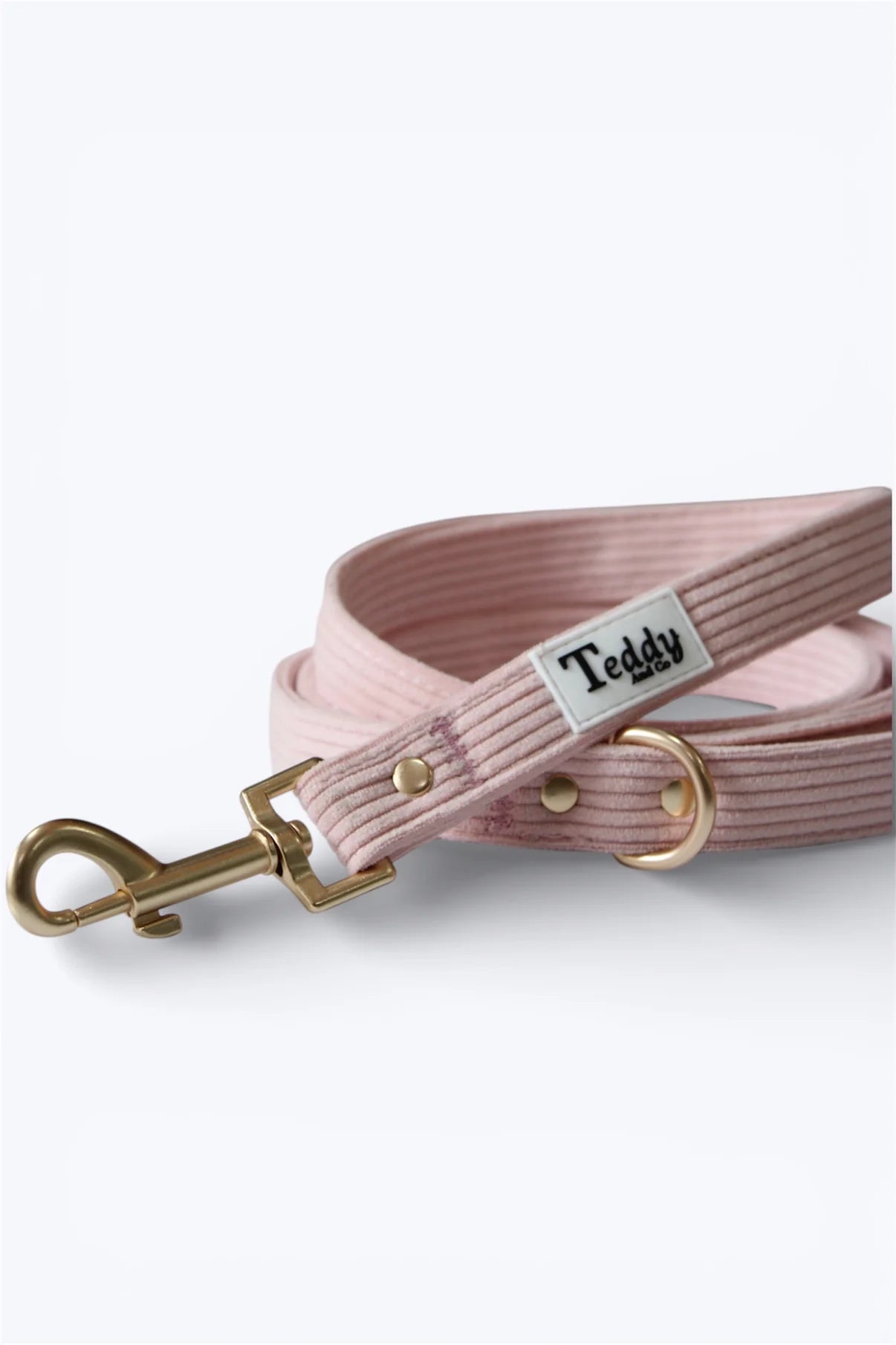 Laisse Rose Poudré ┃Tissu velours cotelé