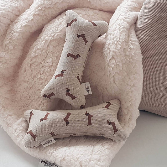 Os en peluche | Teckel Beige