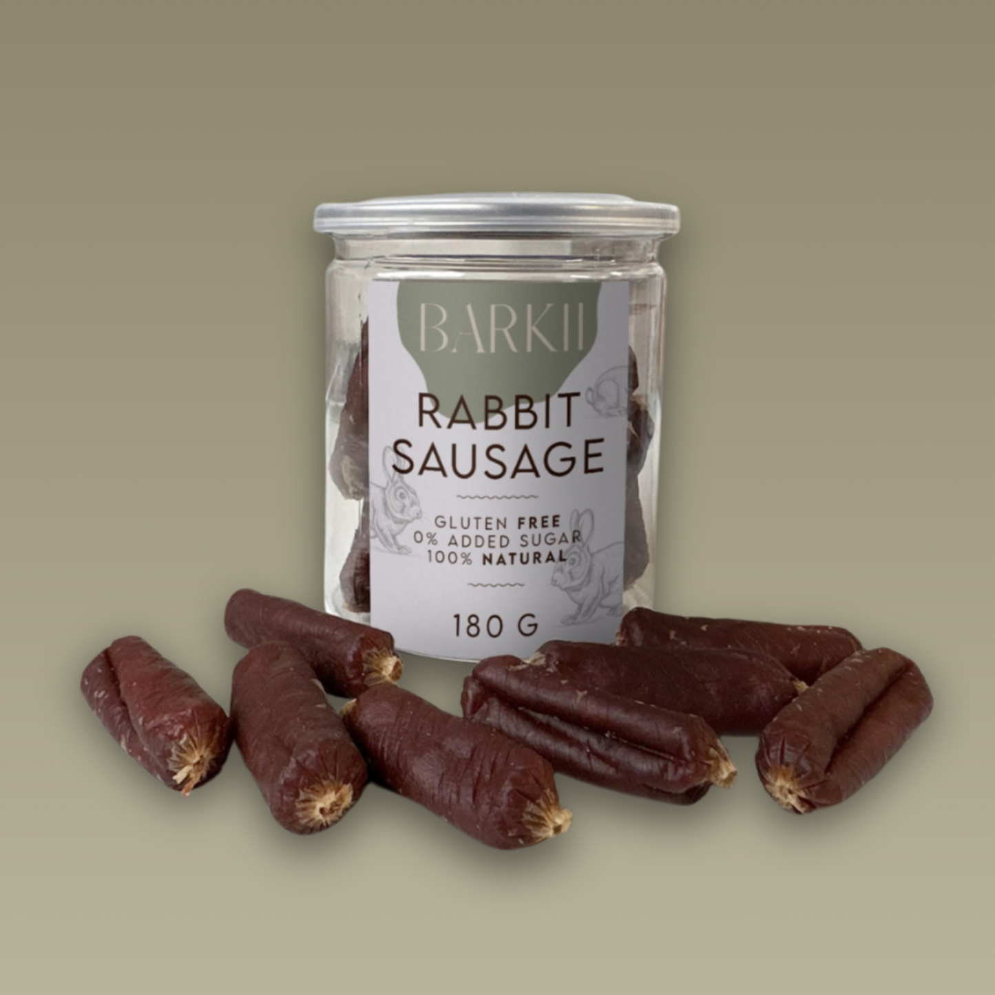 Barkii Saucisses Molles | Lapin | 180g